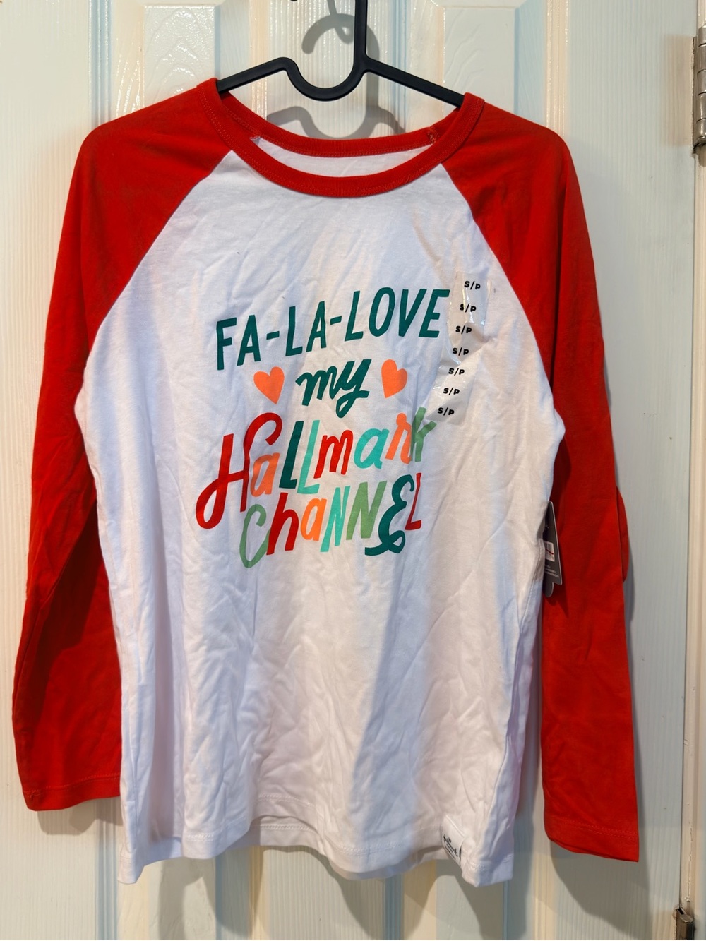 Hallmark 'Fa-La-Love' Red & White Raglan Tee